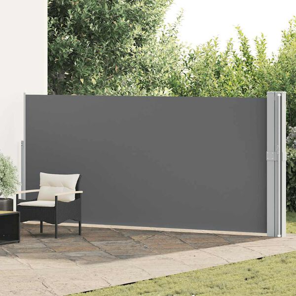 vidaXL Copertină laterală retractabilă de terasă antracit 170x1200 cm
