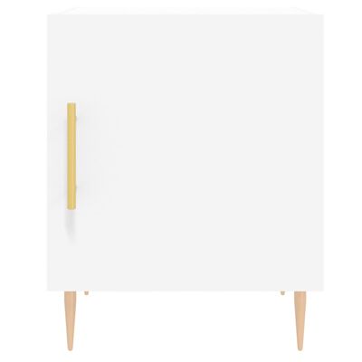 vidaXL Noptieră, alb, 40x40x50 cm, lemn compozit
