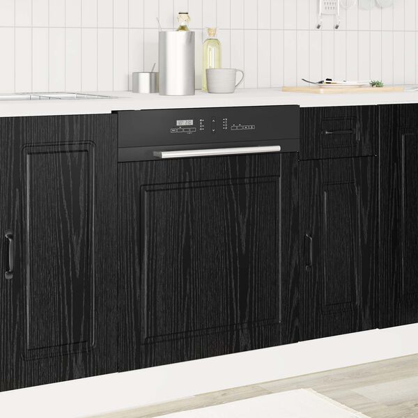vidaXL Dulap de bucătărie Stejar Negru 60 x 1,5 x 67 cm Lemn compozit