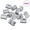 vidaXL Piulițe cilindrice 12 pcs Argintiu M6 x 13 mm Metal