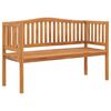 vidaXL Bancă de grădină, 150 cm, lemn masiv de tec