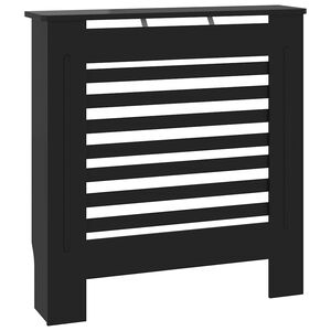 vidaXL Mască pentru calorifer, negru, 78 cm, MDF
