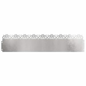 vidaXL Borduri pentru gazon 10 buc. 103 x 0,05 x 22 cm Oţel inoxidabil