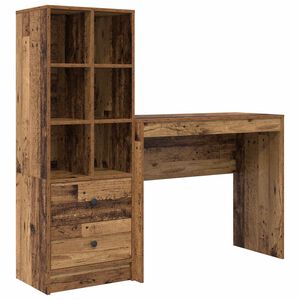 vidaXL Birou Lemn vechi 135,5 x 40 x 127 cm 2 buc.