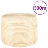 vidaXL Fr&acirc;nghie, 500 m, sisal 100%, 10 mm