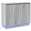 vidaXL Bufet LED Gri Sonoma 90 x 32 x 75 cm Lemn prelucrat