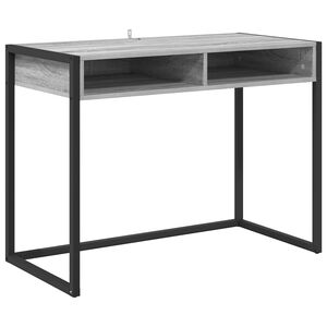 vidaXL Birou Gri Sonoma Lemn prelucrat 100 x 50 x 75 cm