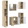 vidaXL Set de mobilier pentru baie 5 buc. Stejar Sonoma
