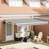 vidaXL Cortina Retractabilă Gri deschis 400 × 300 cm Poliester