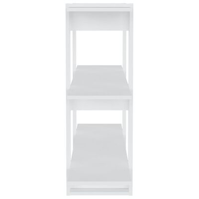 vidaXL Bibliotecă/Separator cameră, alb, 100x30x87 cm