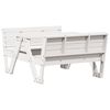 vidaXL Masă de picnic pentru copii alb 88x122x58 cm, lemn masiv de pin