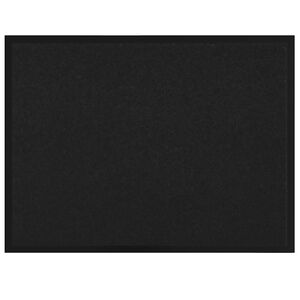vidaXL Covoraș de intrare Negru 60 x 40 x 1.2 cm Țesătură Teddy