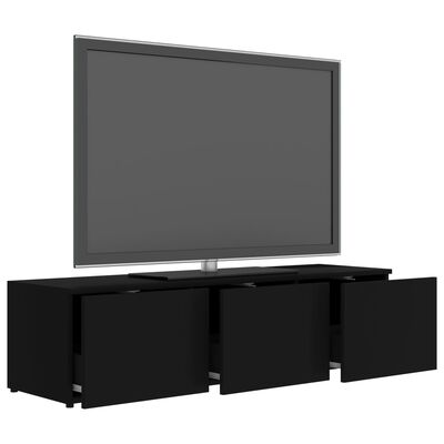 vidaXL Comodă TV, negru, 120 x 34 x 30 cm, PAL