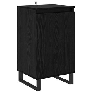 vidaXL Bufet Stejar Negru 40 x 35 x 70 cm Lemn prelucrat