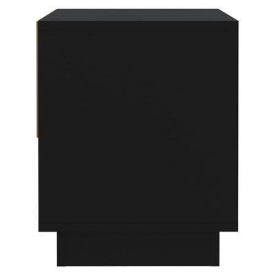 vidaXL Noptieră, negru, 45x34x44 cm, PAL