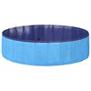 vidaXL Piscină pliabilă pentru c&acirc;ini albastru 120 x 120 x 30 cm PVC