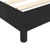 vidaXL Pat box spring cu saltea, negru, 200x200 cm, catifea