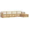 vidaXL Set de canapele de exterior 5 pcs Alb Lemn Solid de Acacia