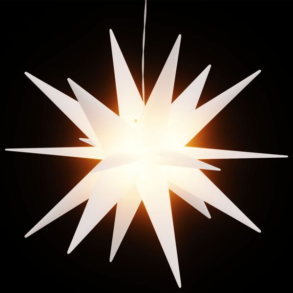 vidaXL Lumină de Crăciun cu LED, alb, 43 cm, pliabil