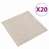 vidaXL Covor 20 pcs Bej deschis 50 x 50 cm 100% polipropilenă