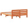 vidaXL Cadru de pat fără saltea, maro ceruit 150x200 cm lemn masiv pin
