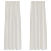 vidaXL Cortină din Voile 2 buc. Crem 260 x 140 cm Poliester