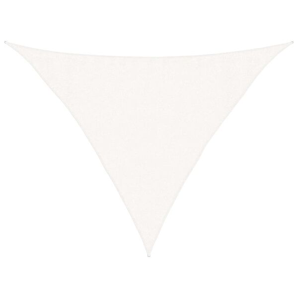 vidaXL P&acirc;nză parasolar, alb, 3,5x3,5x4,9 m, HDPE, 160 g/m&sup2;