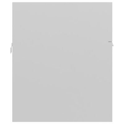 vidaXL Dulap de chiuvetă, alb extralucios, 90x38,5x46 cm, PAL