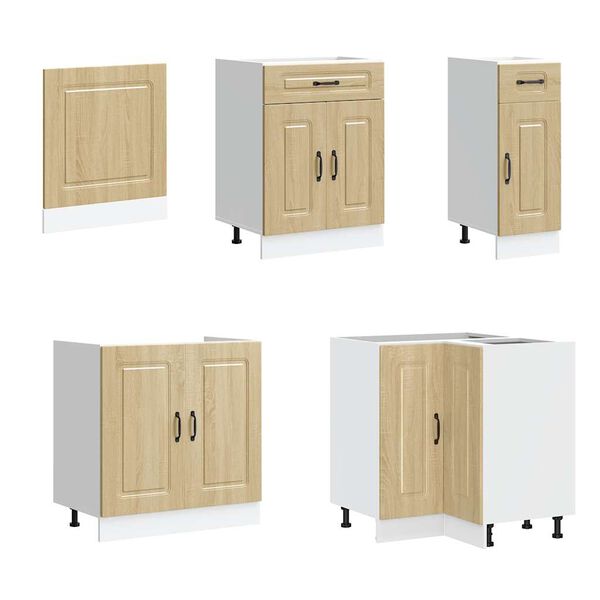 vidaXL Set dulap de bucătărie din 11 piese &bdquo;Kalmar&rdquo; lemn stejar Sonoma