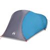 vidaXL Cort de camping cupolă pentru 4 persoane, albastru, impermeabil