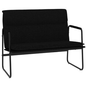 vidaXL Bancă, negru, 100x64x80 cm, textil