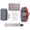 vidaXL Tent Cabină cu acoperiș Gri și Portocalie 425 x 396 x 222 cm