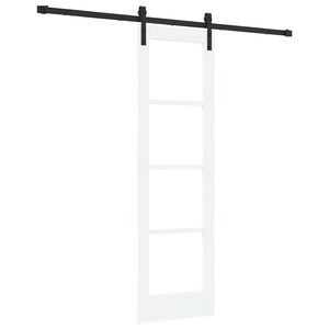 vidaXL Ușă glisantă ORKDAL Alb și negru 61 x 198,5 cm