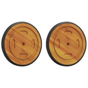 vidaXL Roți Spațiale cu roata 2 pcs Maro 20.5 x 20.5 x 2 cm