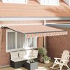 vidaXL Cortina Retractabilă Multicolour 350 x 250 cm Poliester și oțel