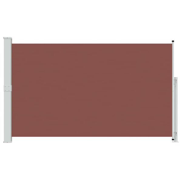 vidaXL Copertină laterală retractabilă de terasă, maro, 180x300 cm