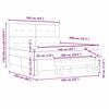 vidaXL Pat cu arcuri cu saltea Gri &icirc;nchis 160 x 200 cm Catifea