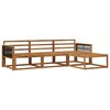 vidaXL Set de canapele de exterior 4 buc. natural Lemn Solid de Acacia