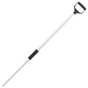 vidaXL M&acirc;ner de furcă telescopic, argintiu, &Oslash;11x114 cm, oțel