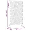 vidaXL Ecran de intimitate Antracit 100 x 50 x 180 cm Oțel