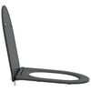 vidaXL Capacul de toaletă Antracit 47 x 36 x 3,4 cm Duroplast