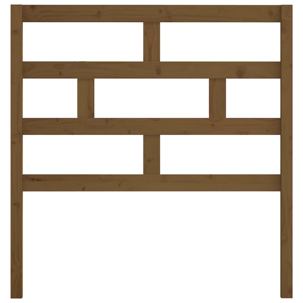 vidaXL Tăblie de pat, maro miere, 96x4x100 cm, lemn masiv de pin