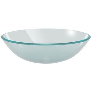 vidaXL Chiuvetă din sticlă securizată, 42 cm, mătuită