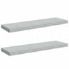 vidaXL Rafturi de perete suspendate,2 buc,gri beton,80x23,5x3,8 cm,MDF