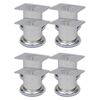 vidaXL Picioare de canapea rotunde, 8 buc., 60 mm, crom