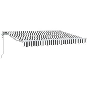 vidaXL Cortina Retractabilă Antracit și Alb 250 x 200 cm