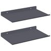 vidaXL Raft suspendat Pe perete 2 pcs Antracit 30 x 18 x 2,5 cm Oțel