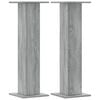 vidaXL Suporturi de plante 2 buc. gri sonoma 30x30x95cm lemn prelucrat