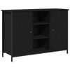 vidaXL Bufet Stejar Negru 100 x 35 x 70 cm