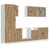 vidaXL Set dulap de bucătărie 8 piese &bdquo;Kalmar&rdquo; stejar artizanal lemn